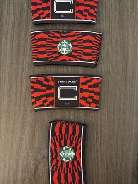 Starbucks FIFA USA Fabric Neoprene Cup Sleeves (Set of 4)  World Cup Merch